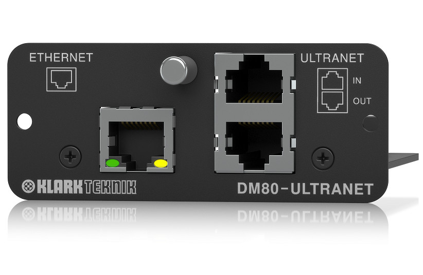 Klark Teknik DM80-ULTRANET Expansion Module with 16x16 Channel Audio Networking &amp; Ethernet-Hàng Chính Hãng