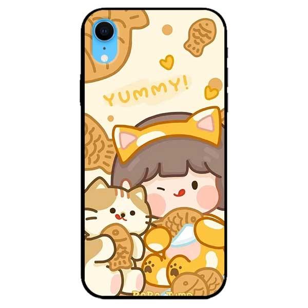 Ốp lưng dành cho Iphone X / Xs - Iphone Xs Max - Iphone Xr mẫu Cô Gái Ăn Kem