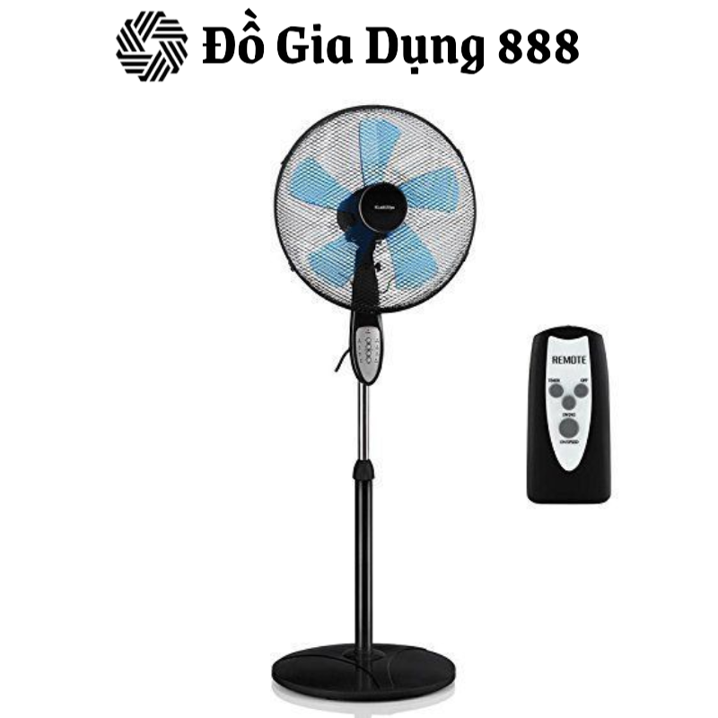 Quạt Cây Đứng KLARSTEIN SUMMERJAM, Quạt Điện, Quạt Máy, 4 Chế Độ Mát, Có Điều Khiển, Hẹn Giờ Tắt, Nhập Đức