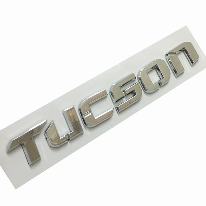 Tem Logo Chữ Nổi TUCSON Dán Đuôi Xe