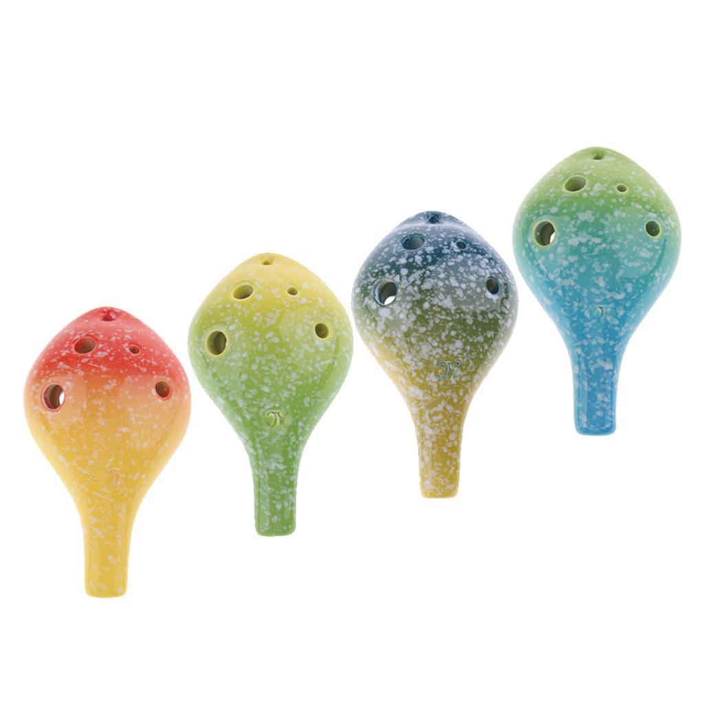 Ceramic Alto Ocarina 6 Key for Children Beginners Gift