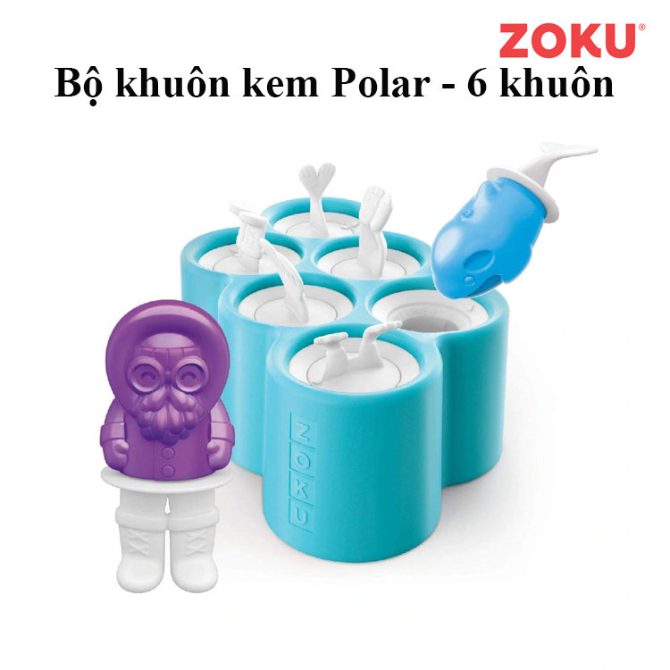 Bộ khuôn kem Polar - 6 khuôn - ZOKU ZK125 - Hàng Chính Hãng