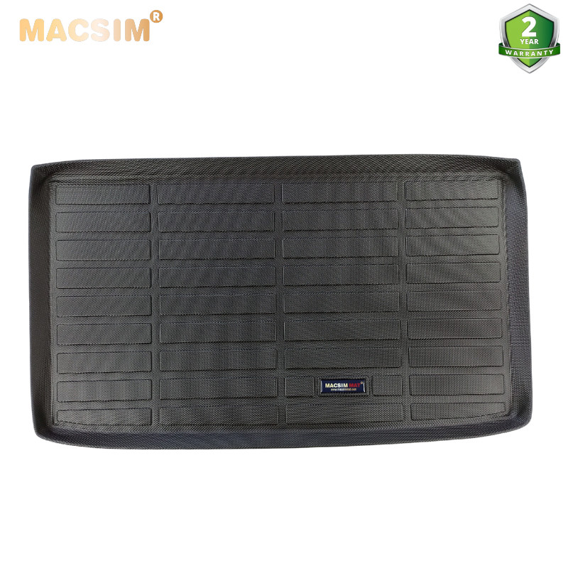 Thảm lót cốp xe ô tô Hyundai I10 2021-2022 nhãn hiệu Macsim chất liệu TPE cao cấp màu đen