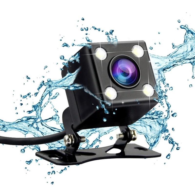 Camera Chiếu Hậu 2.5mm Có Chế Độ Nhìn Đêm Kèm Đèn LED Cho Xe Hơi