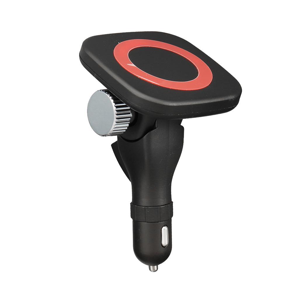 High Quality Qi Fast Wireless Magnetic Car Mount Charger Pad Red