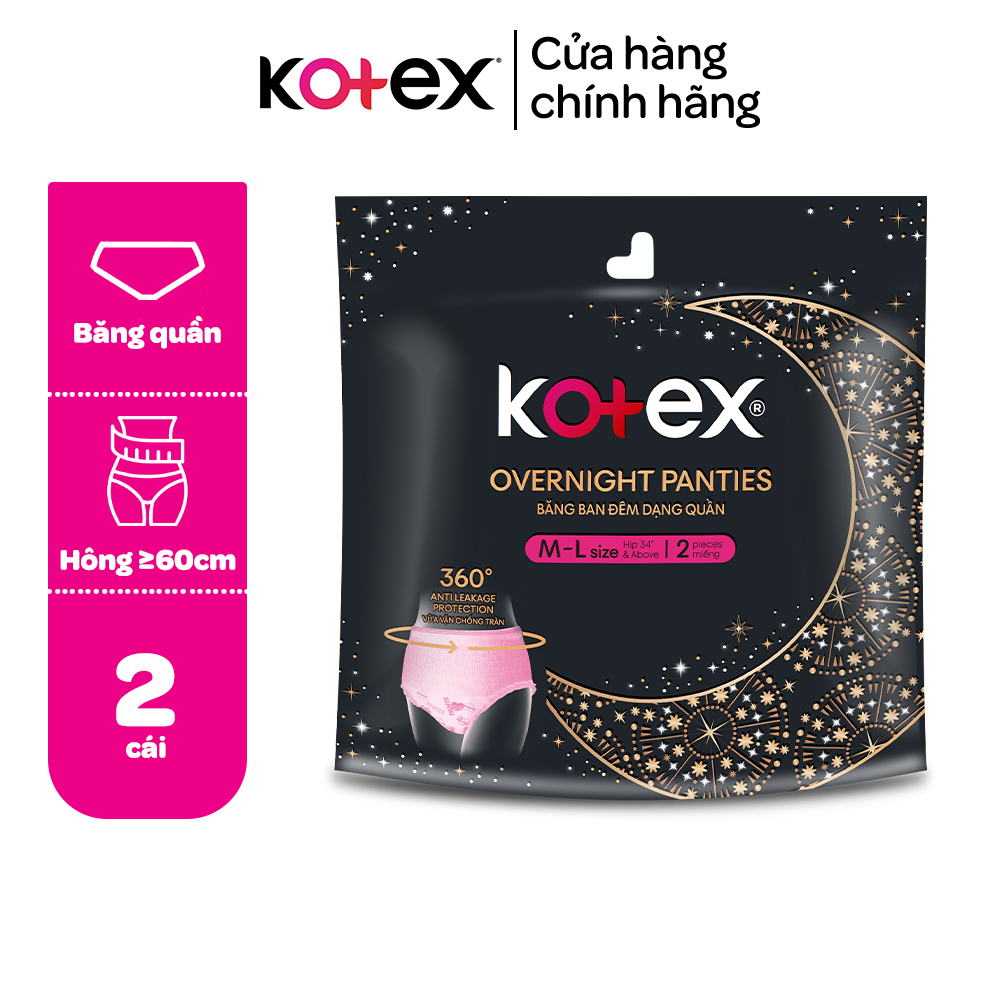 Kotex đêm dạng quần cõ M/L  2 quần