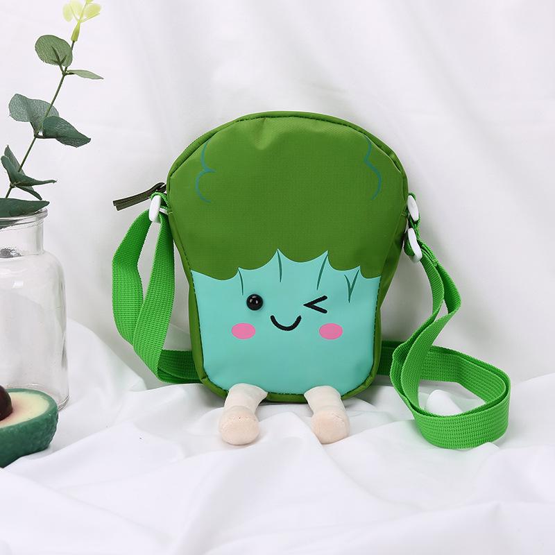 2021 Mới Thời Trang Nữ Thông Điệp Túi Mini Hoạt Hình Dễ Thương Dưa Hấu Nhiều Trái Túi Cô Gái Trẻ Em Đeo Vai Túi Xách Nữ