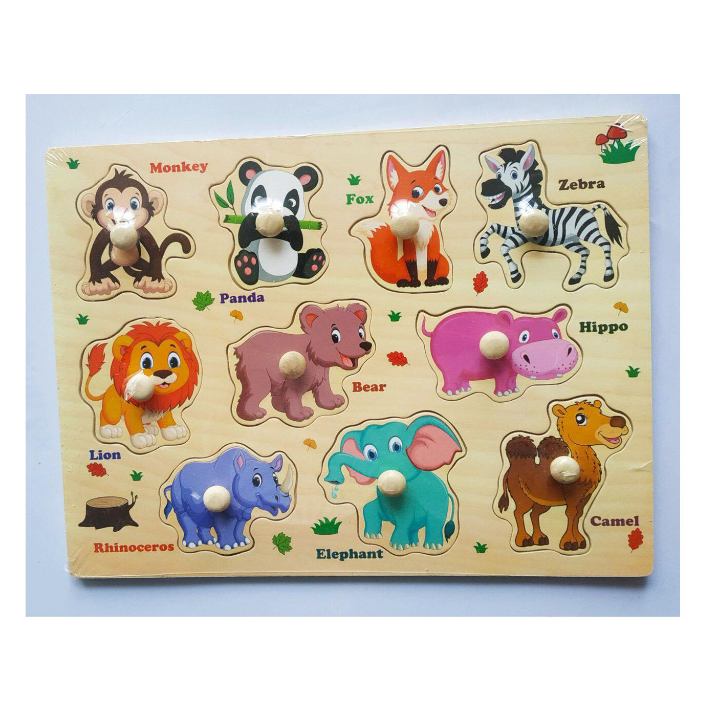 5 Bảng đồ chơi ghép gỗ có núm cho bé Mã 018