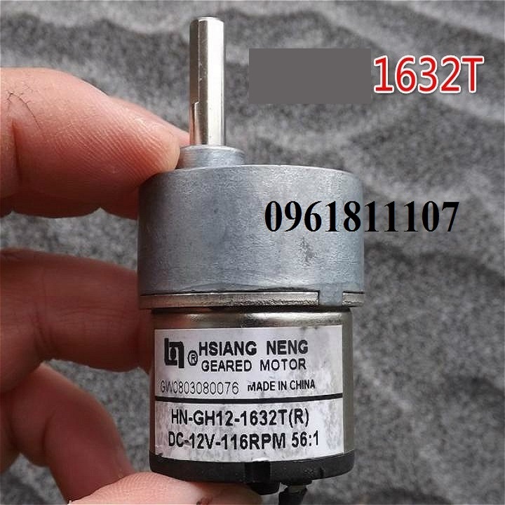 Motor giảm tốc 12v 1632 chế độ