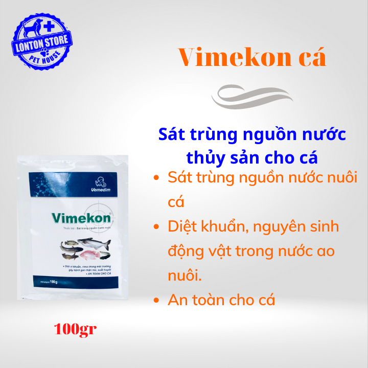 Combo - Xử lý nước, phòng và diệt ký sinh trùng cho cá,100gr/goi