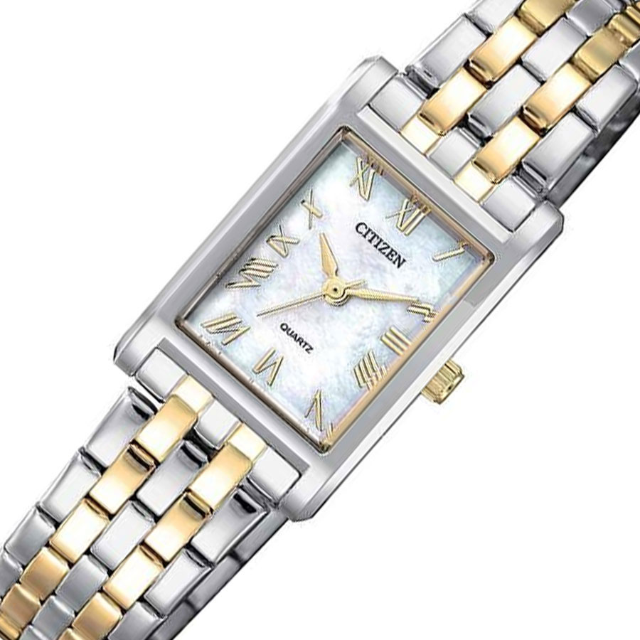 Đồng Hồ Nữ Citizen Dây Thép Không Gỉ EJ6124-53D - Mặt Xà Cừ (22x17.5mm)