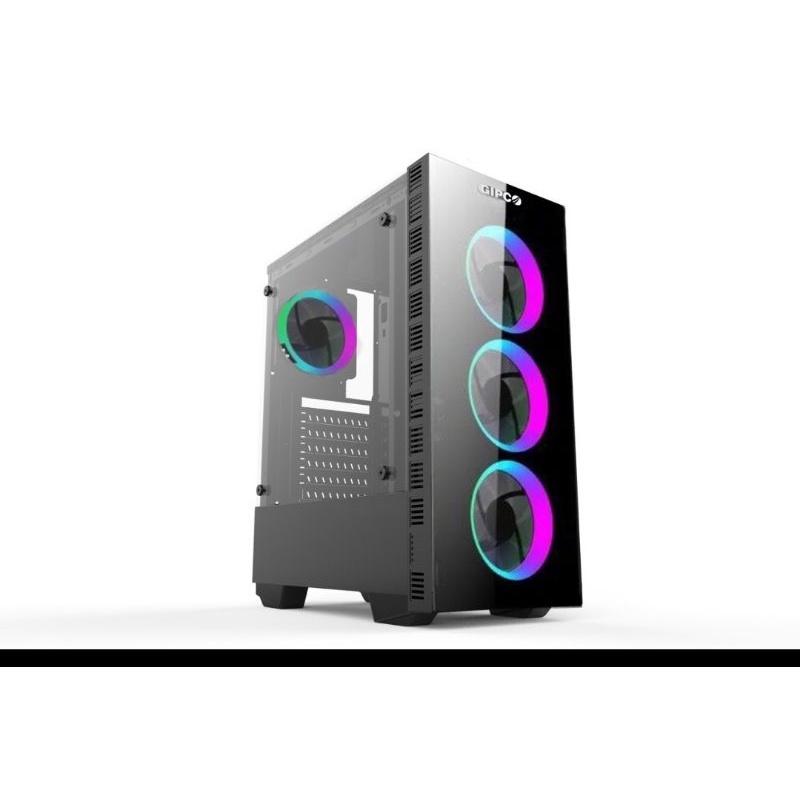 Vỏ Case Xigmatek NYX Kèm 3 Fan LED 5 Màu M-ATX, 2 mặt kính cường lực 3 quạt tản nhiệt +ốc vít