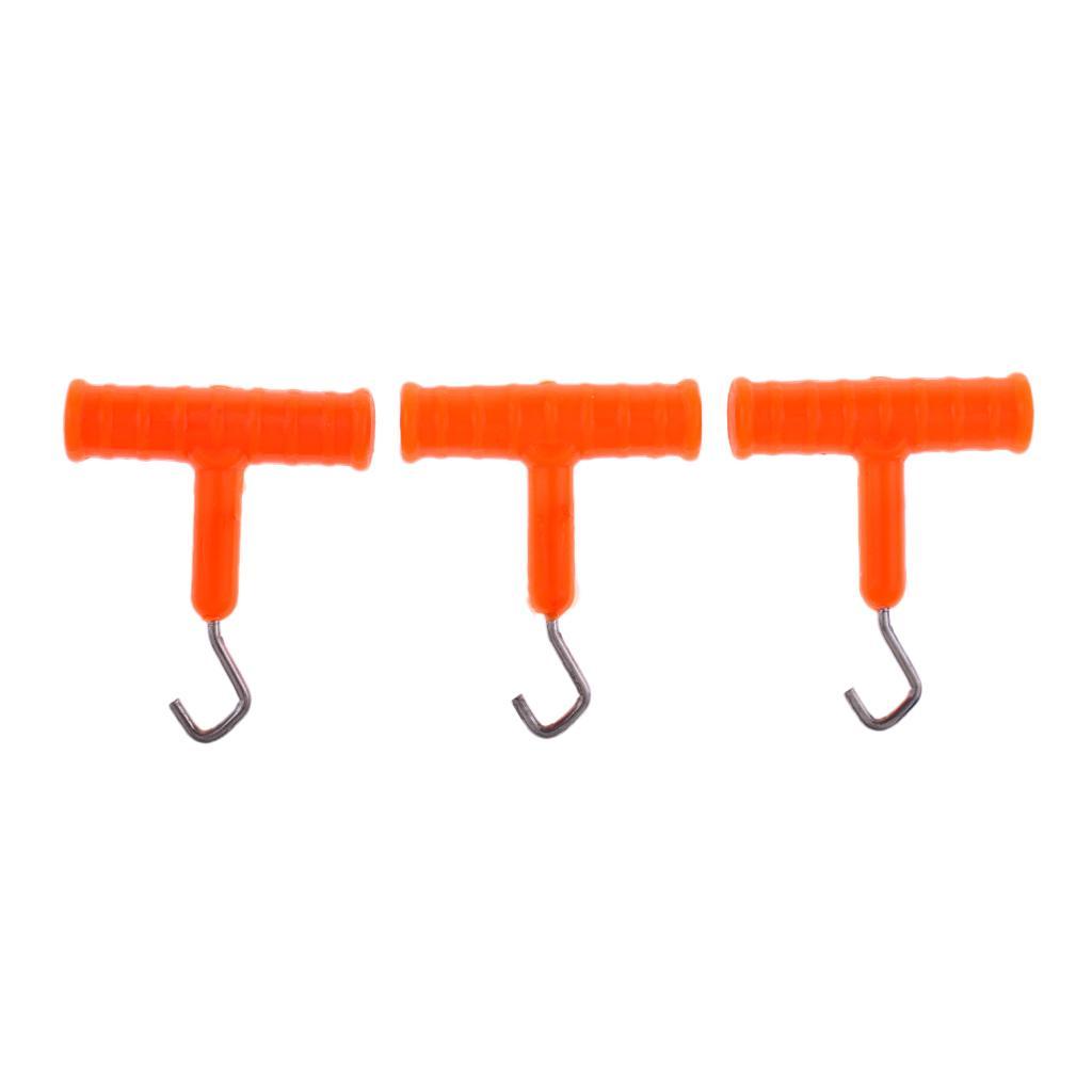 3pcs Hook Knot Tool Knot Hook Puller Carp Fishing Rig Terminal Tackle