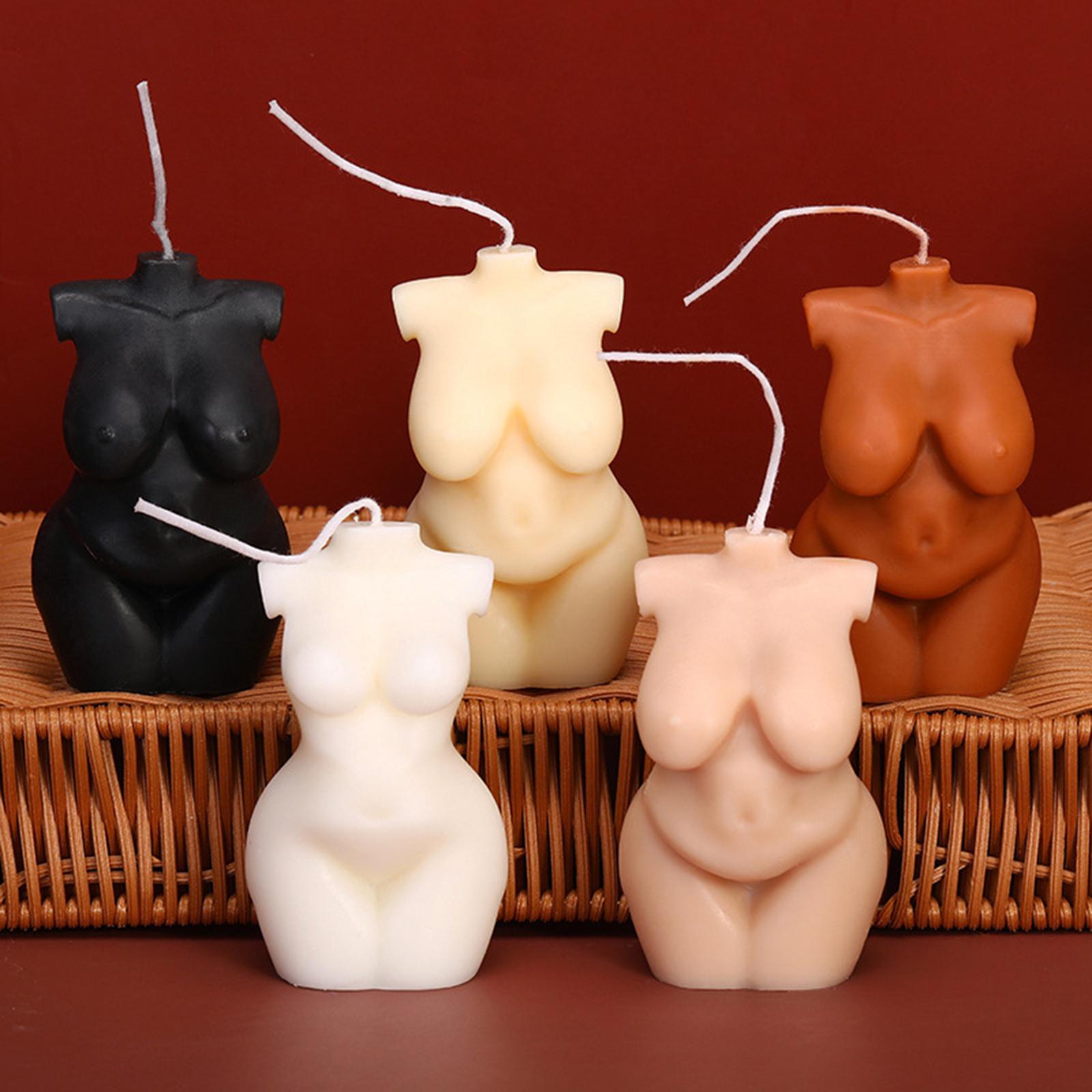 Art Women's Body Torso Relaxing Scented Soy Candle