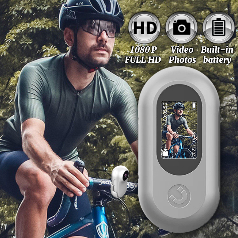 Camera hành động mini 1080p cam máy cam thể thao ngoài trời với màn hình video ghi xe đạp xe đạp xe đạp thể thao dash cam cho xe hơi