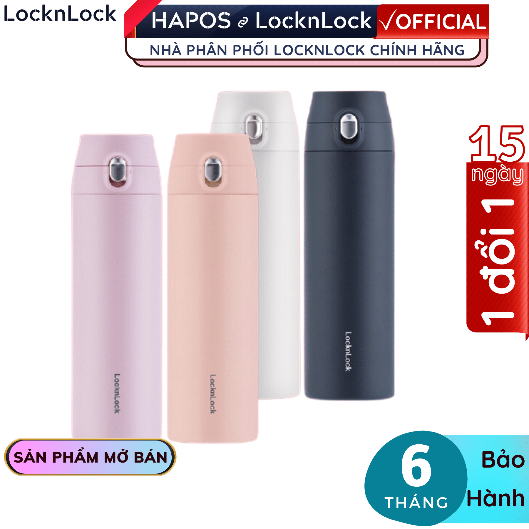 Bình giữ nhiệt Lock&Lock 500ml Featherlight Tumbler LHC3257 - Hàng chính hãng - Hapos