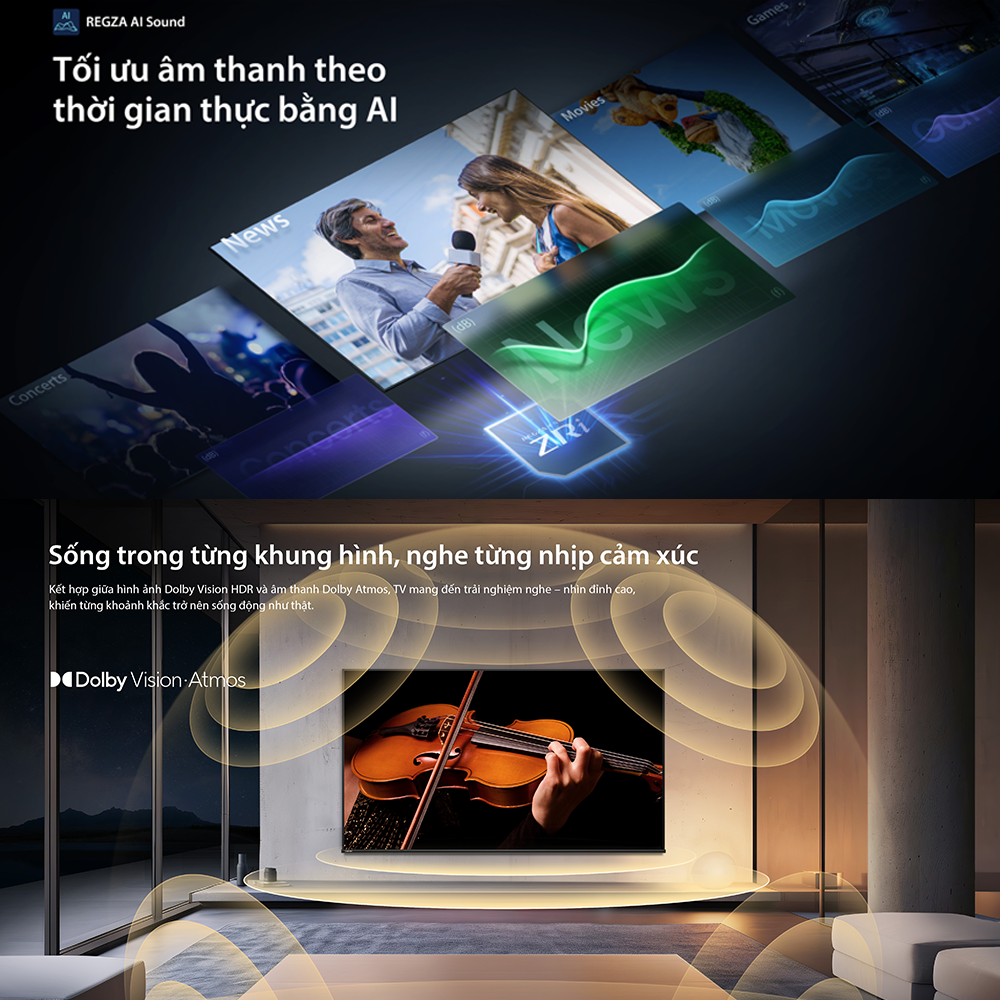 Smart Tivi Toshiba 55 inch QLED 55Z570RP, 144Hz Giao Hàng Toàn Quốc, Bảo Hành 24 Tháng, Hàng Chính Hãng