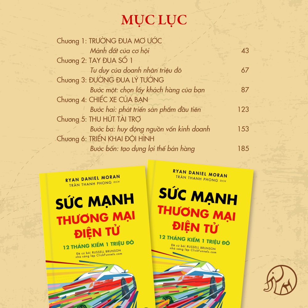 Sức Mạnh Thương Mại Điện Tử - 12 Tháng Kiếm 1 Triệu Đô Bằng Kinh Doanh Online - Bộ Sách Trên Lưng Khổng Tượng