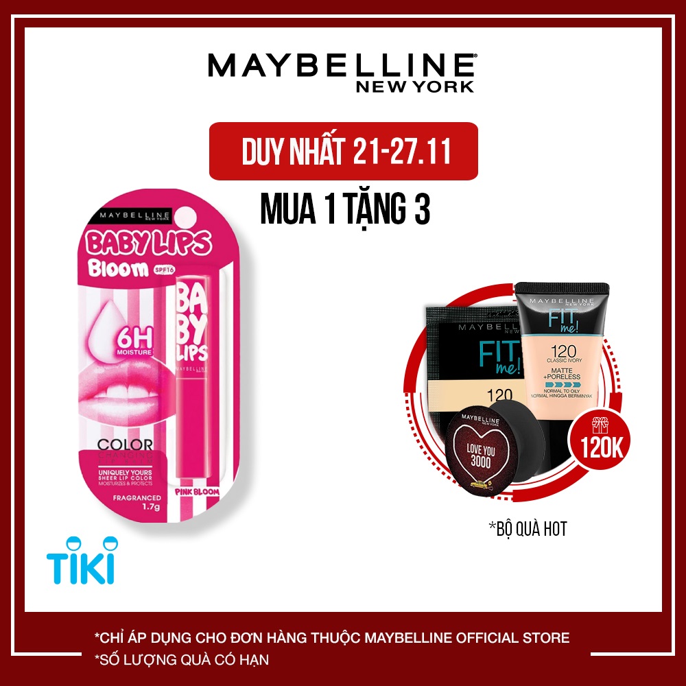 Son gió dưỡng môi Color Bloom Maybelline-Pink