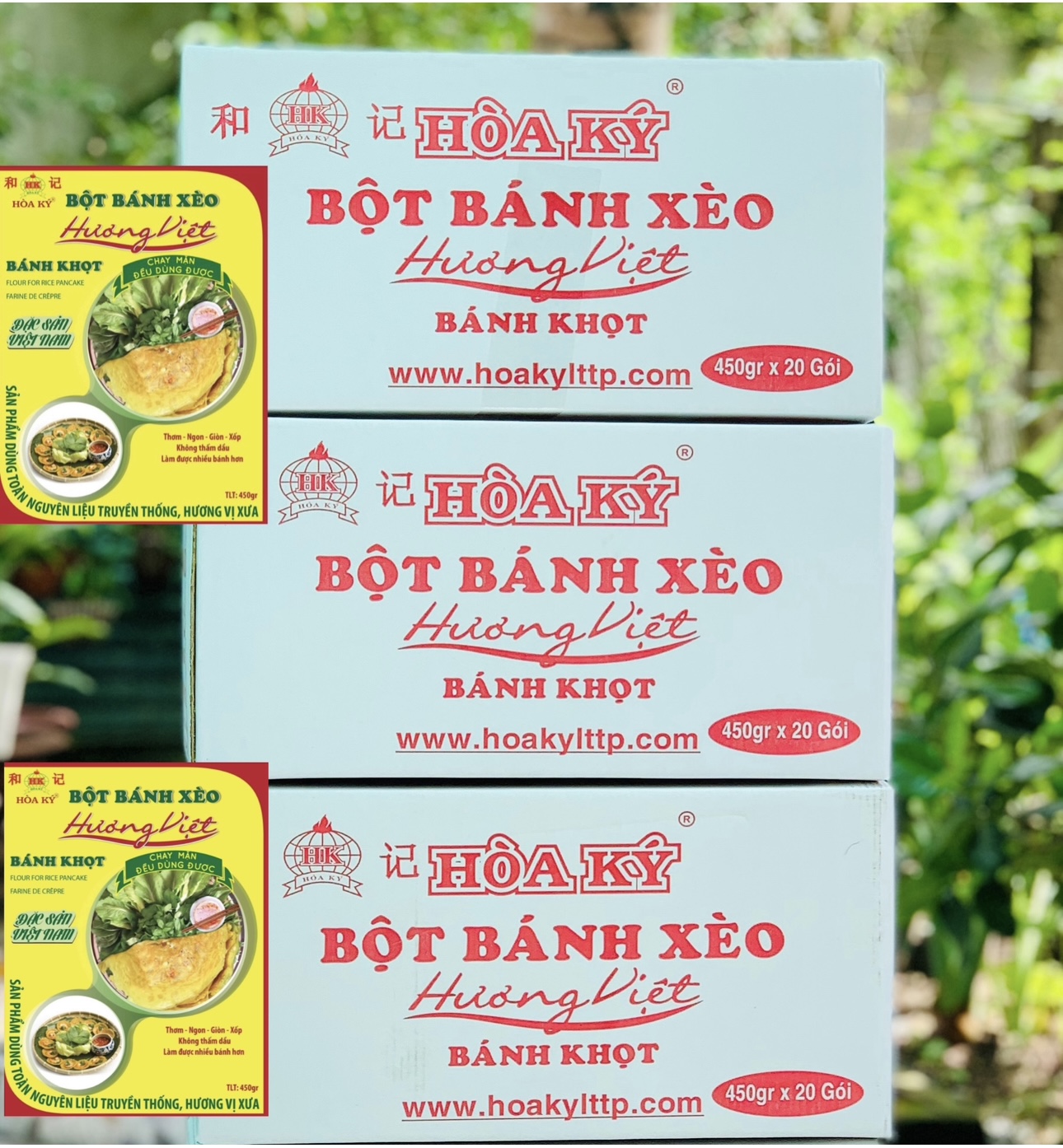 BỘT BÁNH XÈO Hương Việt ( thùng 20gói)