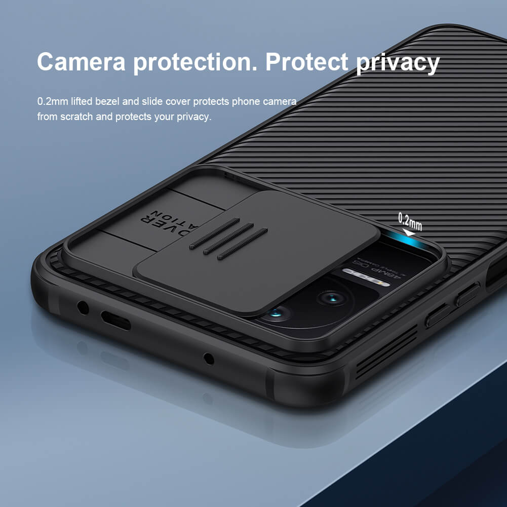 Ốp lưng dành cho Redmi K40S - Poco F4 5G Camshield Pro chống sốc Nillkin - Hàng nhập khẩu