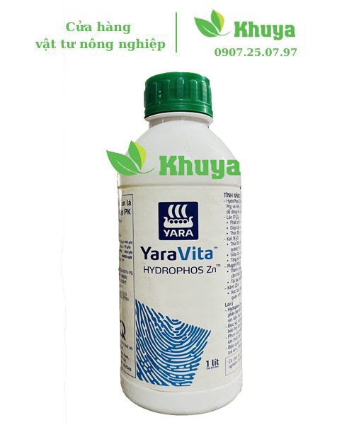 Phân bón lá hỗn hợp PK Hydrophos Zn 1 lít Phòng chống hạn mặn - Ngộ độc phèn
