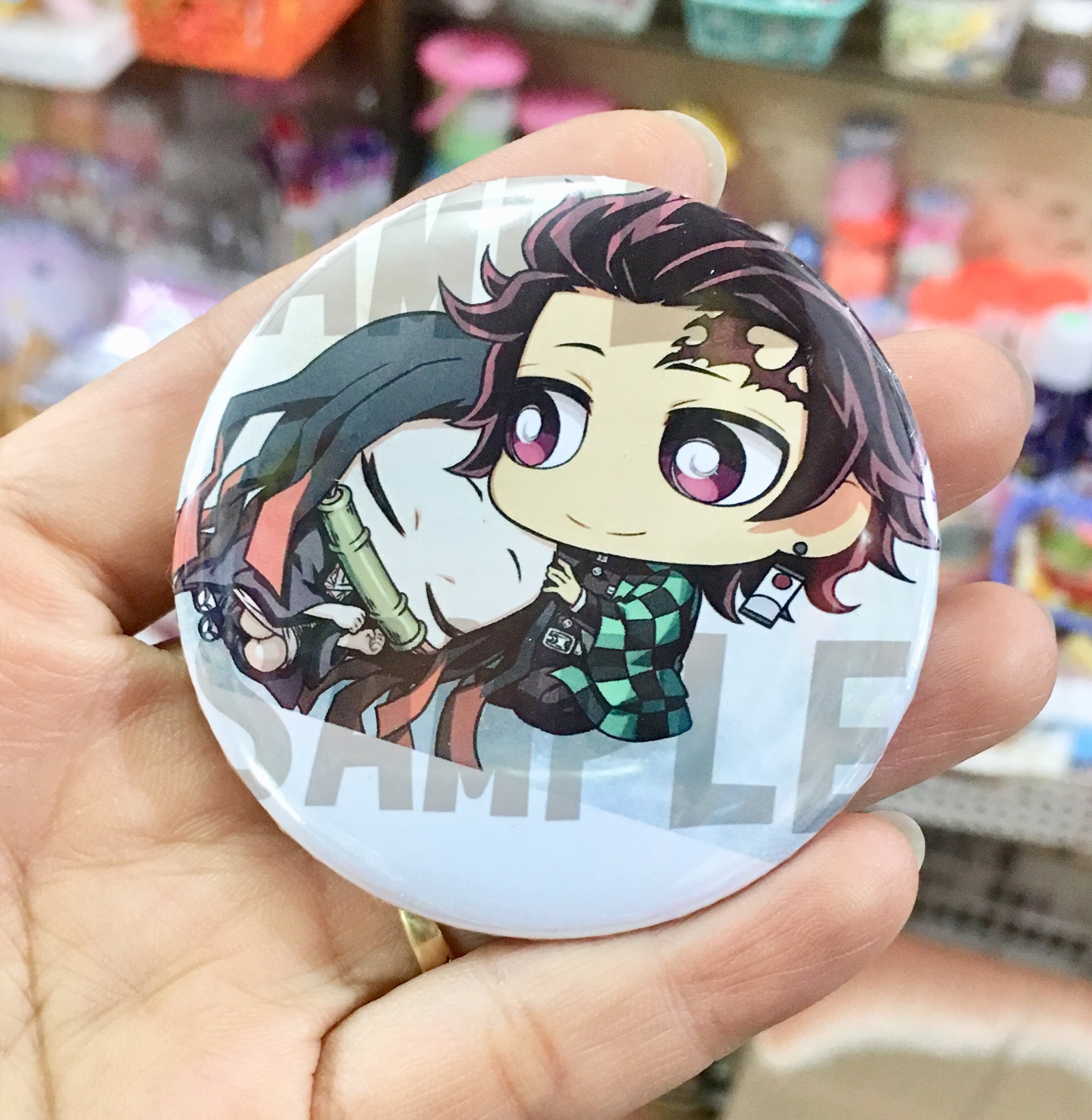 Huy hiệu anime kimetsu no Yaiba combo 10 cái khác nhau mẫu ngẫu nhiên