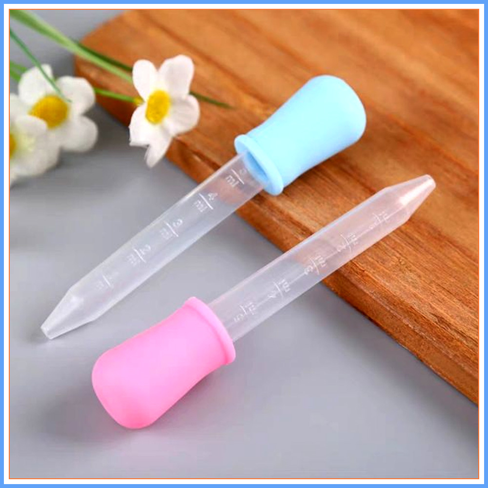 Set 2 Ống Hút Sữa, Bón Thuốc Tiện Lợi Dễ Sử Dụng Cho Bé Yêu Loại 5ml
