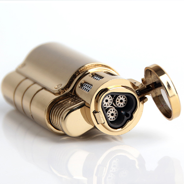 Vỏ Hộp Quẹt Bật Lửa Khò Gas 3 Tia Để Bàn Jobon ZB-957 Thiết Kế Độc Lạ Lửa Khò Mạnh Mẽ - Dùng Gas Cao Cấp