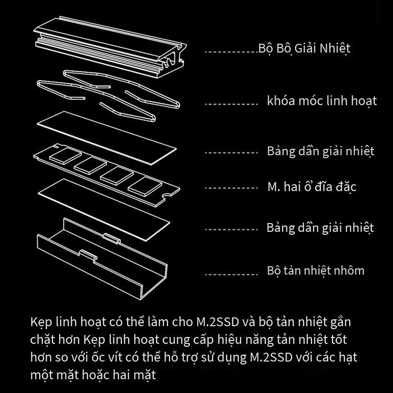 Khuyến mại ổ cứng thể rắn Iceman M.2 2280 tản nhiệt dẫn nhiệt làm mát tản nhiệt SSD áo Cooling Pad M2 tản nhiệt