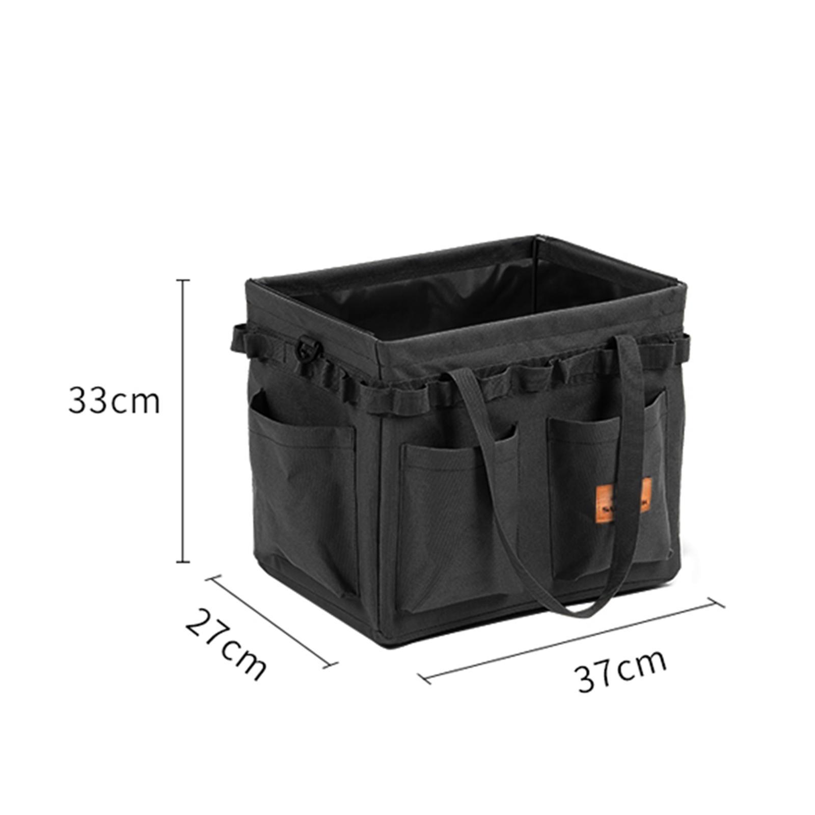 Foldable Camping Storage Bag Tool Organizer with Carry Handles Utility Tote for Groceries