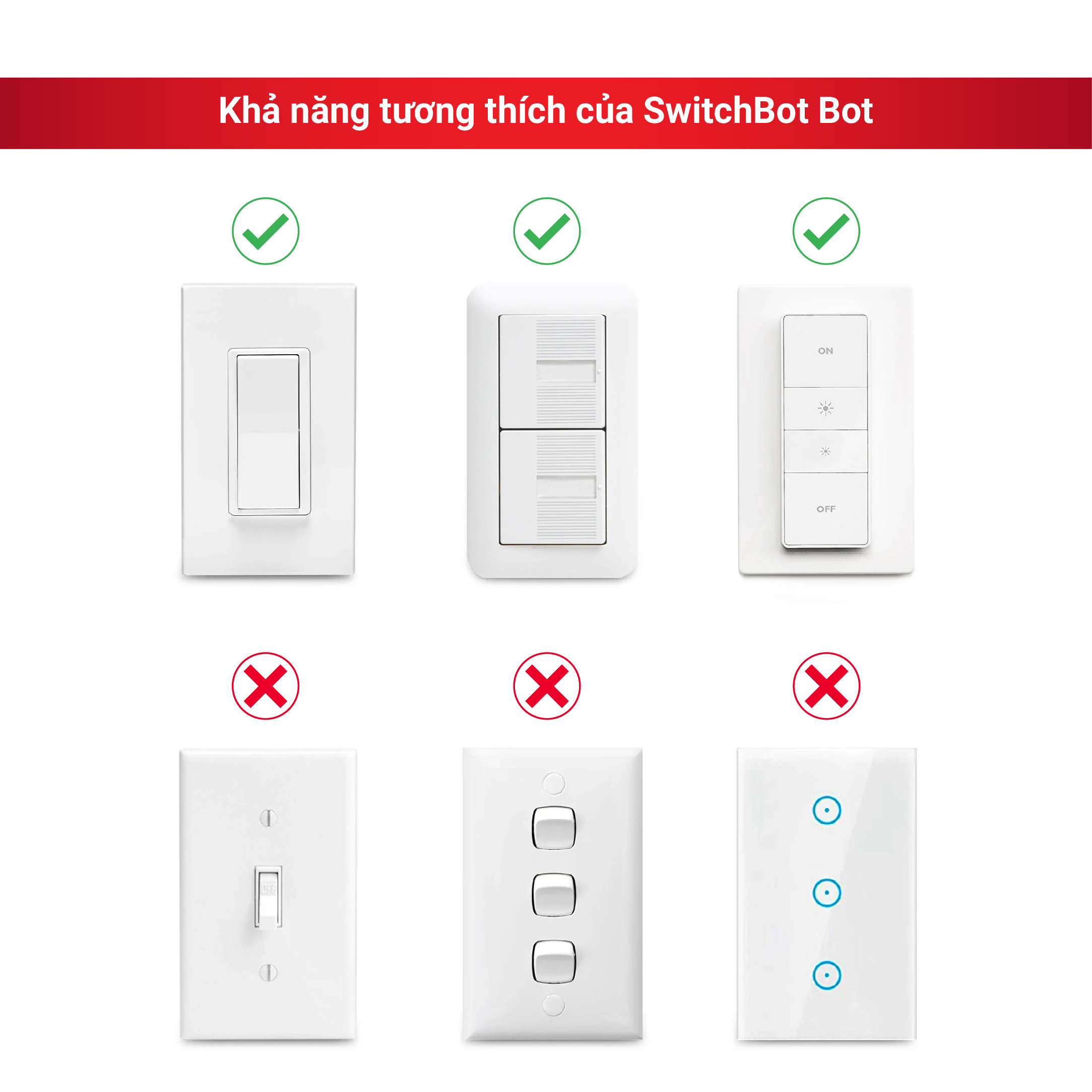 Công tắc thông minh, công tắc điều khiển từ xa SwitchBot Bot, chính hãng, không dây, điều khiển qua app, tương thích với Alexa, Google Home, HomePod and IFTTT