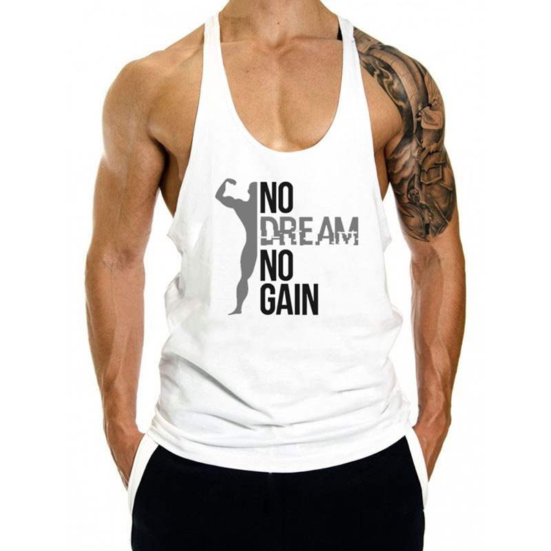 Áo Ba lỗ gym nam No Dream No Gain/Áo balo thể thao, tập gym,...