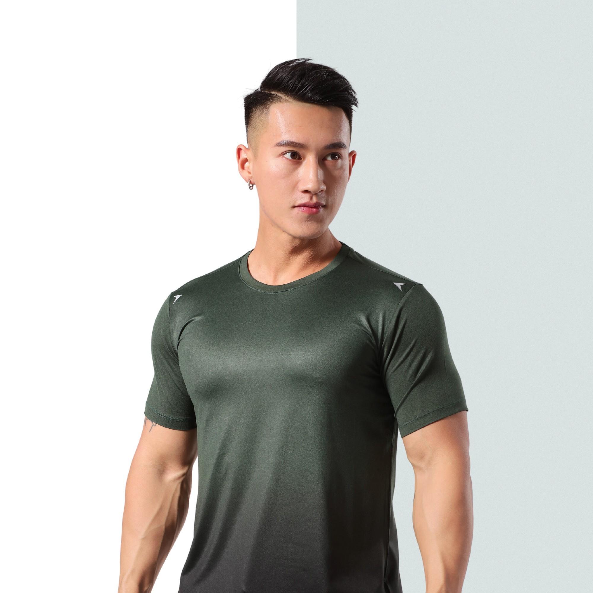 Áo Thun Nam Thể Thao Chạy Bộ Tập Gym Body Fit Nhiều Màu Vải Mát Thấm Hút Mau Khô Siêu Mát Tôn Dáng Mùa Hè Sale T6