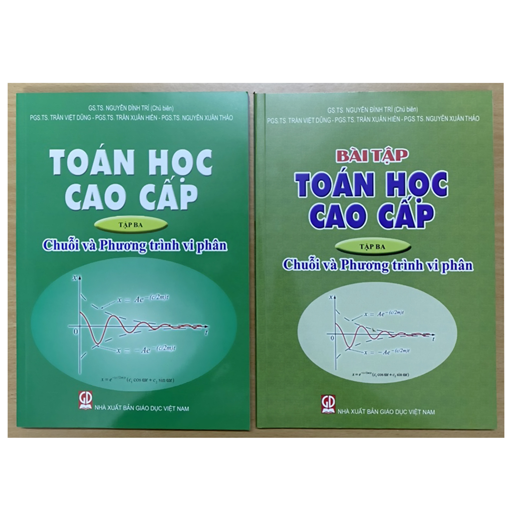 Combo Sách: Toán Học Cao Cấp + Bài Tập Toán Học Cao Cấp Tập 3 - Chuỗi Và Phương Trình Vi Phân