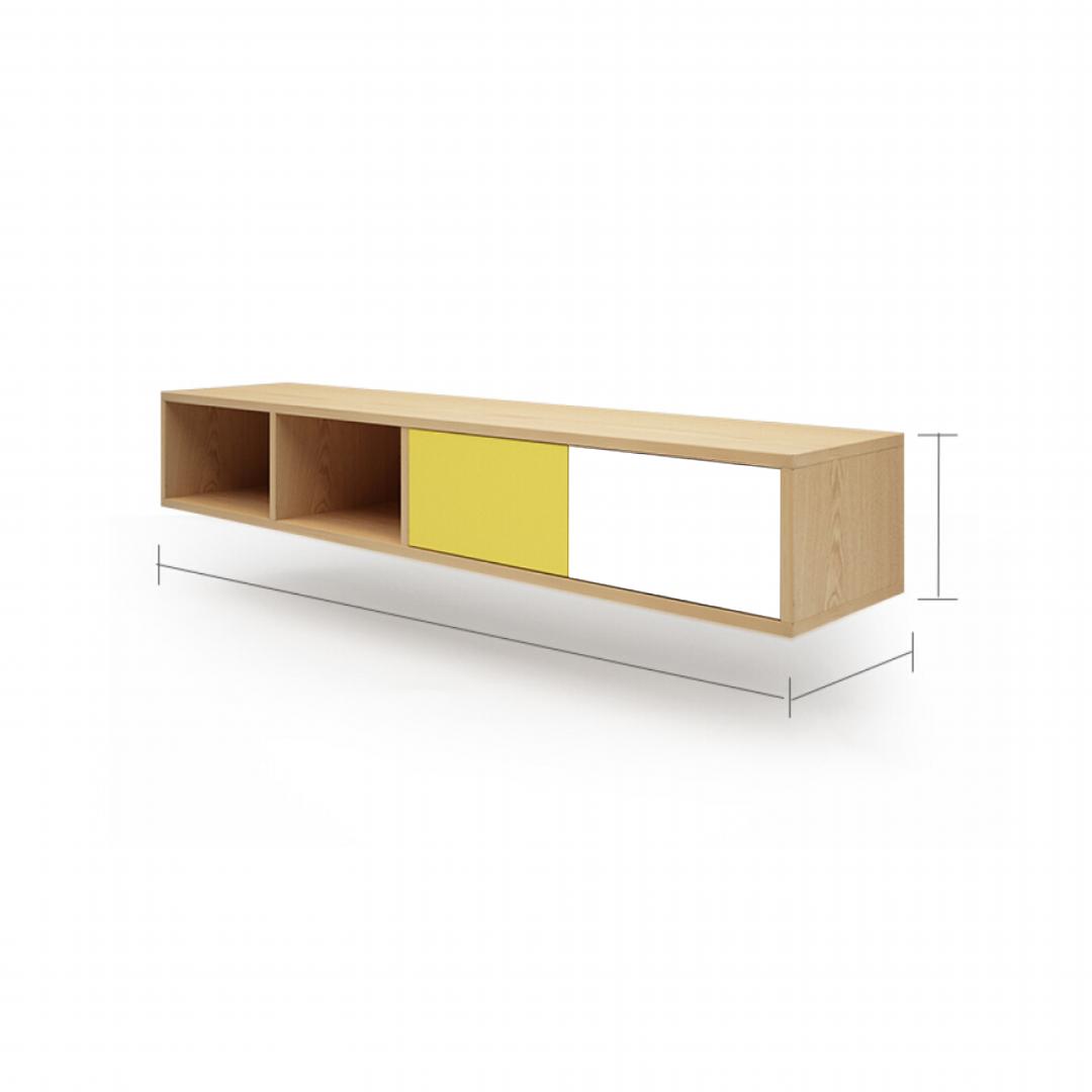 Kệ Tivi gỗ hiện đại SMLIFE Tamzin | Gỗ MDF dày 17mm chống ẩm | D160xR25xC25cm