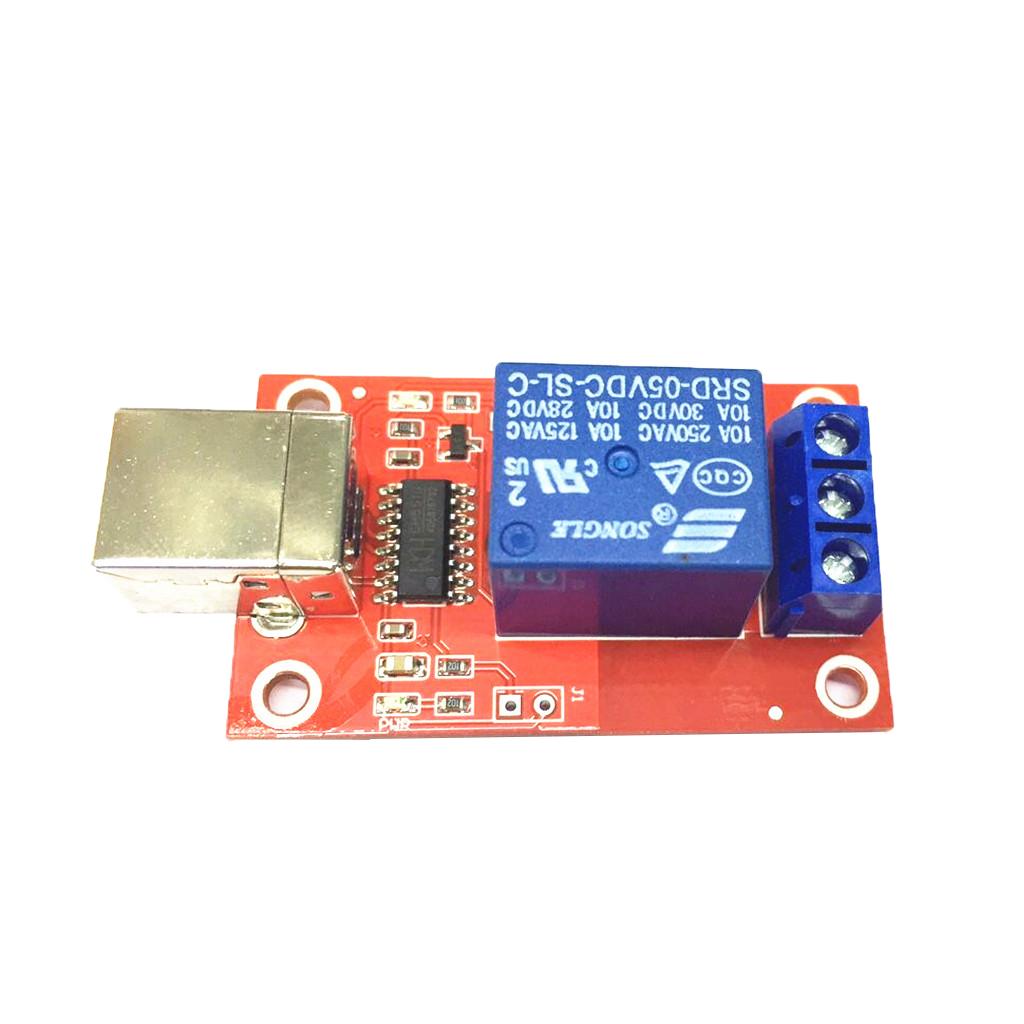 5V 1-Channel USB Relay Board Module Optocoupler LED HID Drive-free