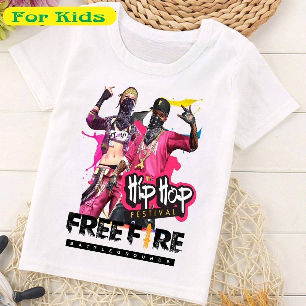 Áo Thun Trẻ Em In Hình Free Fire Cho Bé Trai Bé Gái