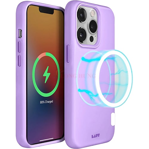 Ốp lưng chống sốc hỗ trợ sạc không dây Laut Huex Pastel dành cho iPhone 13/13 Pro/13 Pro Max - Hàng chính hãng