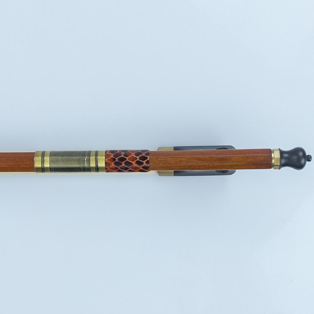 Well Balanced Round Full Size 4/4 Brazilwood Mongolian Horsehair Violin Bow