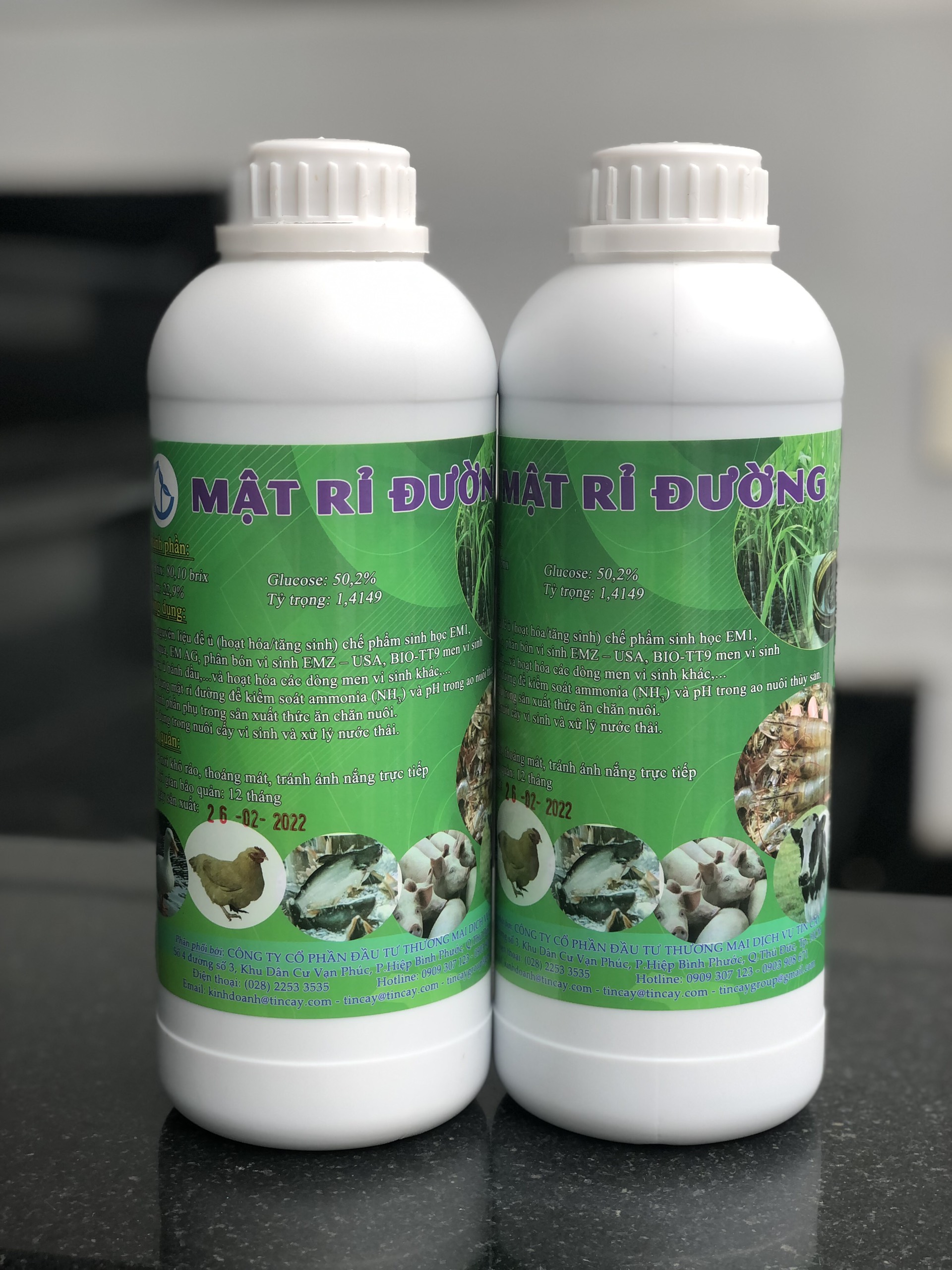 Combo 2 lít mật rỉ đường ủ phân bón hữu cơ, ủ đạm cá, bánh dầu, đậu tương (Gồm 2 chai 1 lít mật đường)