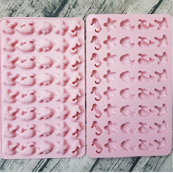 Khuôn silicon kẹo dẻo  cá ngựa