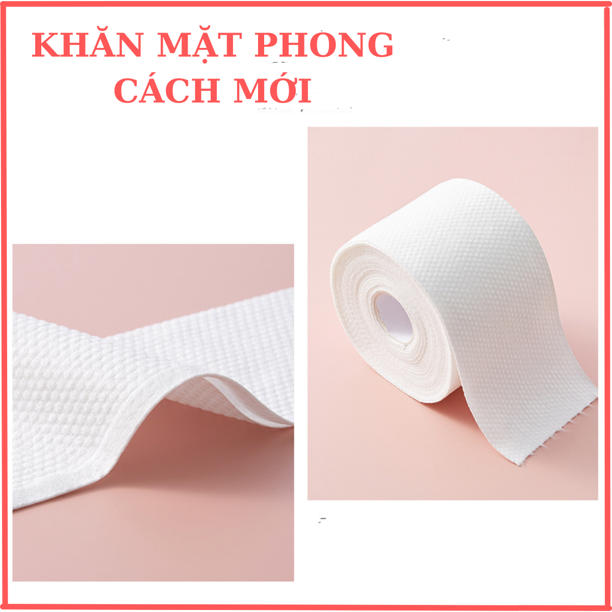 Khăn lau mặt khô đa năng dùng 1 lần mềm mại đa năng , khăn tẩy trang- Khăn lau khô, lau ướt đa năng