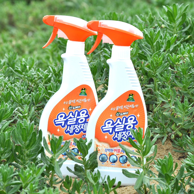 Bình xịt tẩy cặn canxi, vòi sen, bồn sứ, chậu tắm, gạch men, gương soi Bubble Cleaning Hàn Quốc 650ml