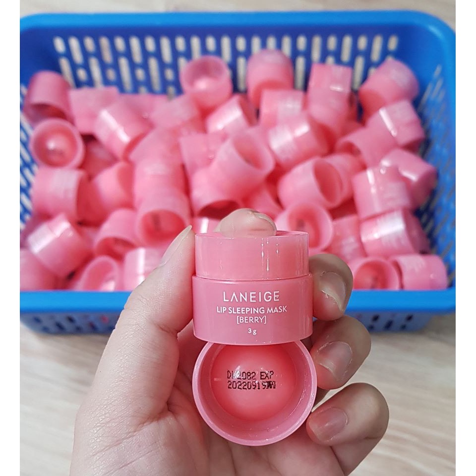 Mặt Nạ Ngủ Cho Môi LANEIGE Lip Sleeping Mask Berry 3g - Giúp Môi Mềm Mịn - Căng Bóng - Hồng Hào