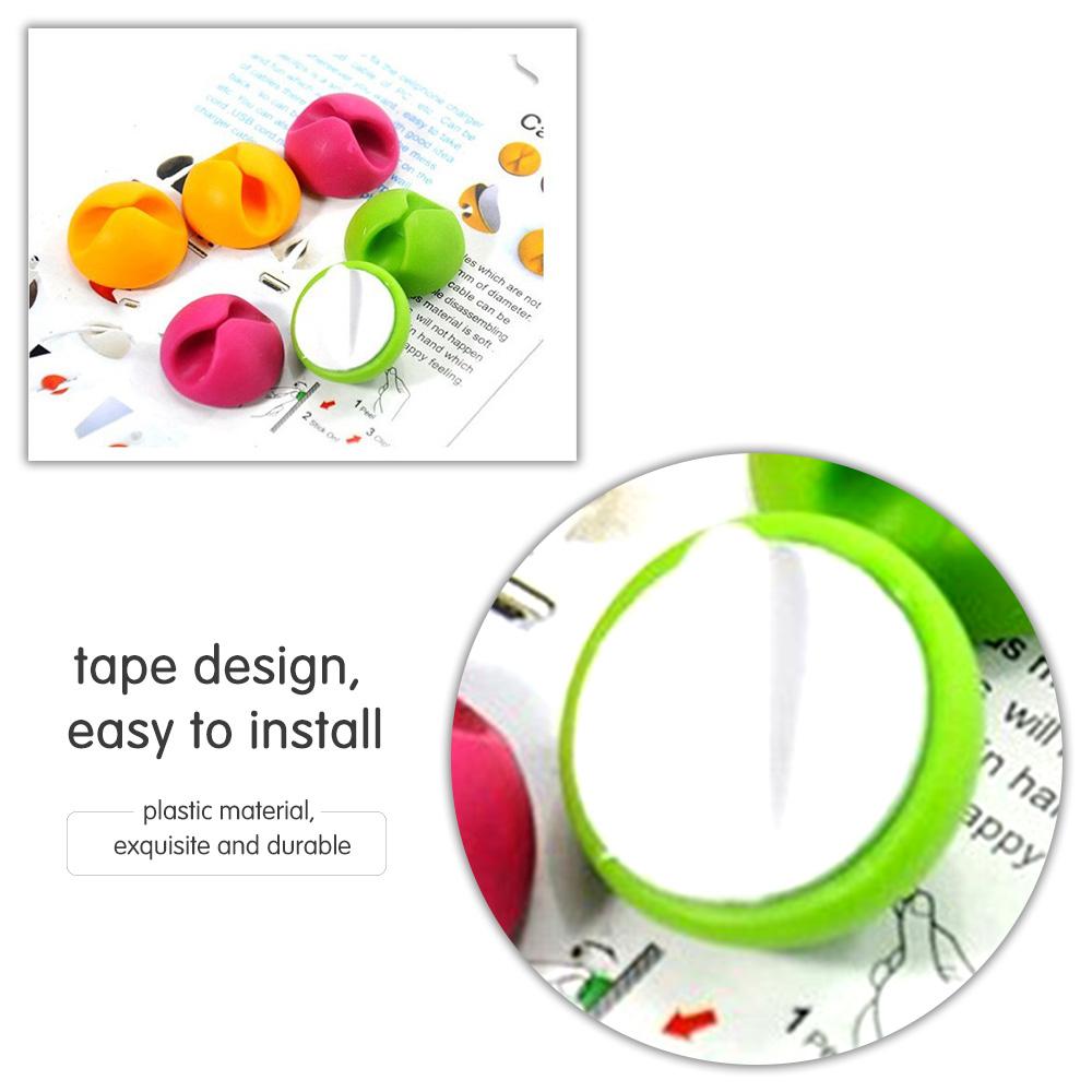 Set 6 Cái Giá Đỡ Dây Dán Bàn Dính Chắc Chắn