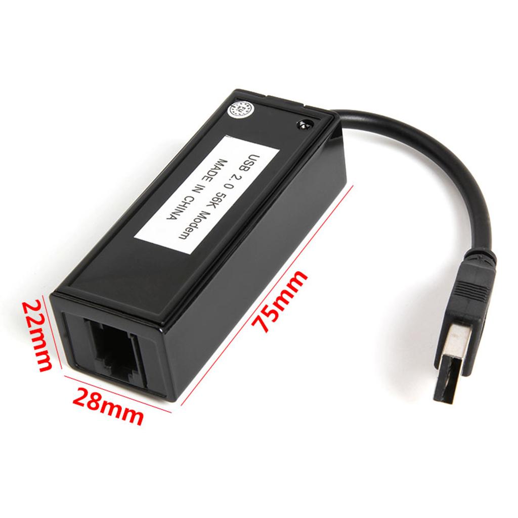 USB 2.0 56k External Cable Adapter For Windows XP