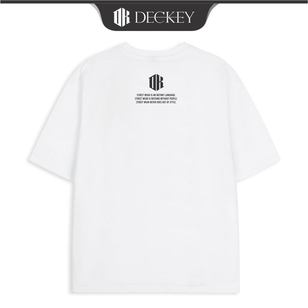 Áo Thun Cotton Unisex Nam Nữ Form Rộng DK DECKEY BASIC RED