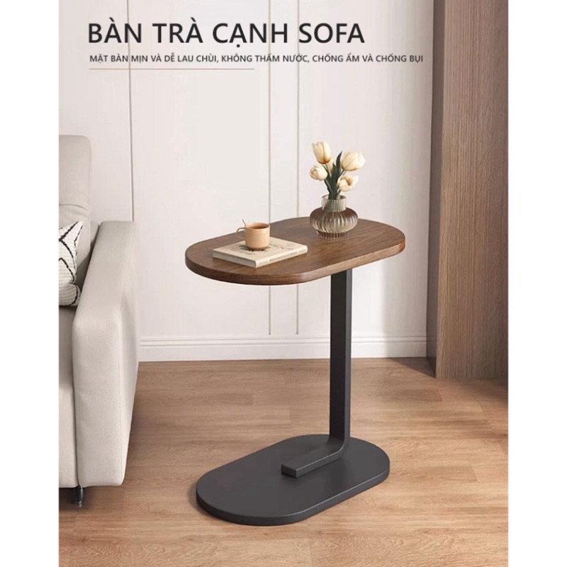 Bàn Trà Cạnh Sofa Khung Sắt Tính Điện Hình Chữ U Kiểu Dáng Hiện Đại AM108