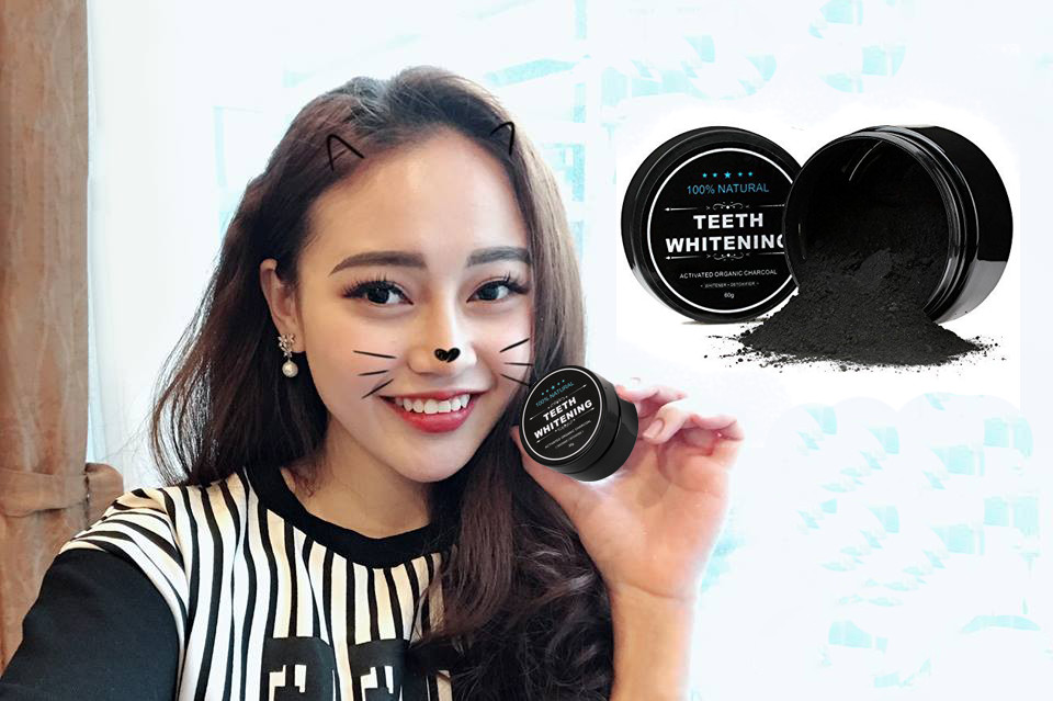 Hộp Trắng Răng Than Hoạt Tính TEETH WHITENING (100% thành phần tự nhiên)